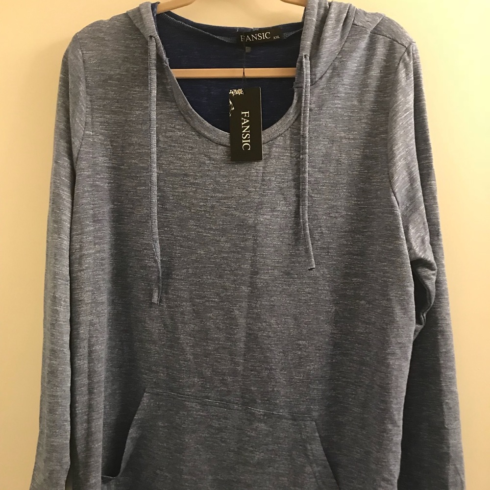 XXL Lightweight Pullover Hoodie w/ Kangaroo Pocket